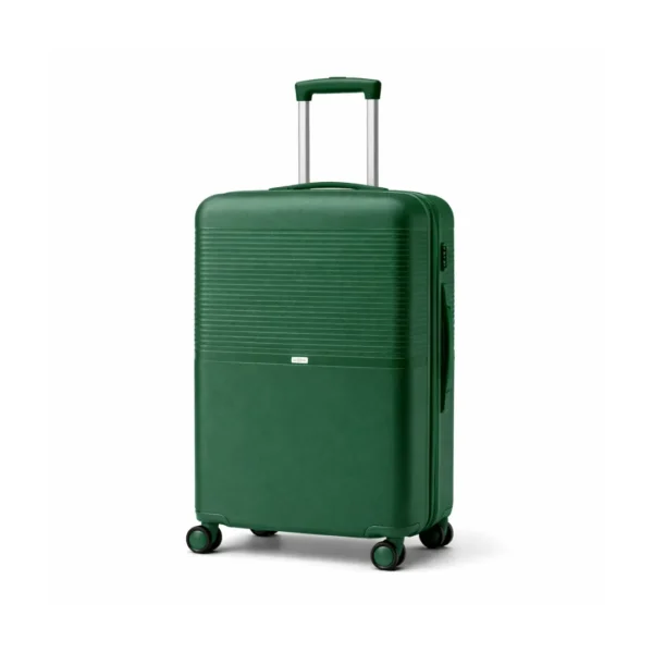 3-Piece PP Hardshell Luggage Set – Green