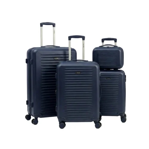 4-Piece PP Hardshell Luggage Set – Blue