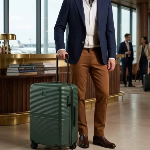 Single ABS Hardshell Luggage  – Black