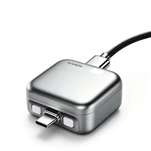 Stop Charge Smart USB-C Charging Cable Mechanical Auto-Eject & Overcharge Protection for Smartphones & Tablets